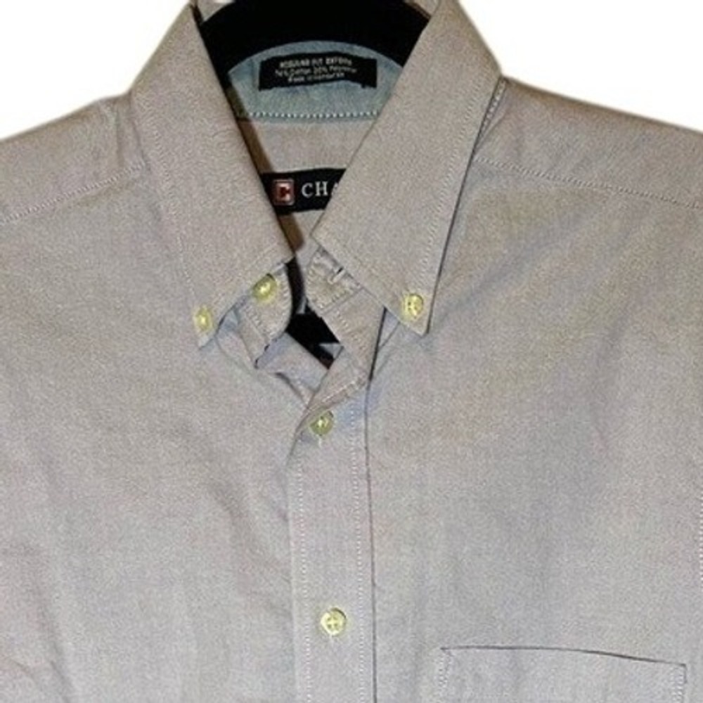 Chaps Men's Button DownDress‎ Shirt Lavender Size Small